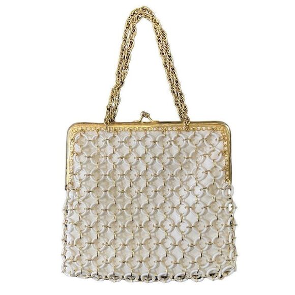 Vintage Walborg Made in Italy Chainlink Art Deco Evening Bag - Picture 1 of 11